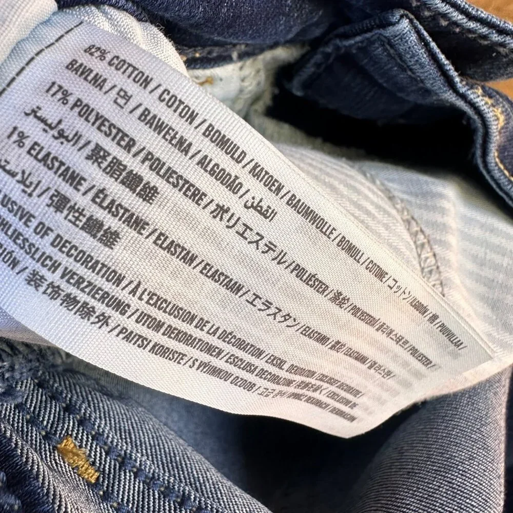 Hollister Super Skinny Low Rise Dark Blue Jeans Size 27 - Picture 8 of 13